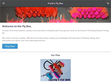 Tablet Screenshot of franksflybox.com